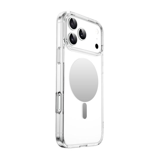 Apple iPhone 17 Pro Max Kılıf M-safe Şarj Özellikli Wiwu MCC-701 Aynalı Pro Serisi Sert PC Kapak Şeffaf
