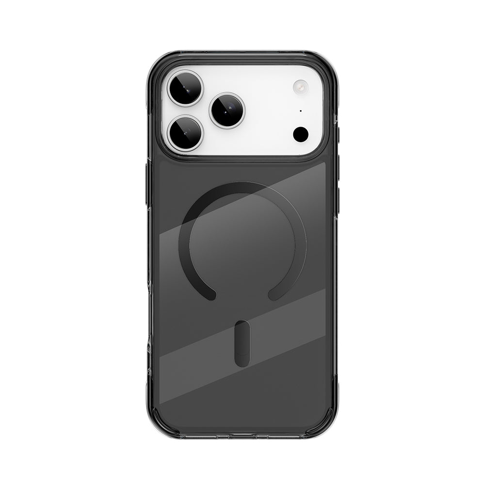 Apple iPhone 17 Pro Max Case M-safe Charging Feature Wiwu MCC-702 Titanium Pro Series Hard PC Cover Black