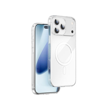 Apple iPhone 17 Pro Max Kılıf M-safe Şarj Özellikli Wiwu YXK-207 Invisible Pro Sert PC Kapak Şeffaf