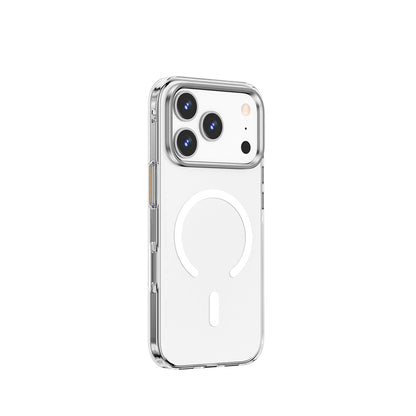 Apple iPhone 17 Pro Max Kılıf M-safe Şarj Özellikli Wiwu YXK-208 Invisible Ultra Sert PC Kapak Şeffaf