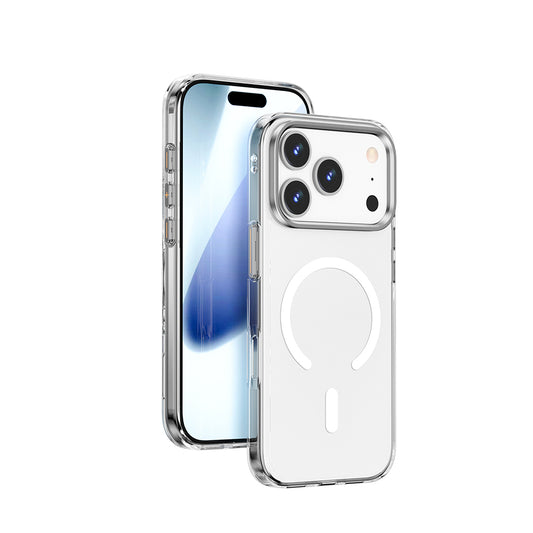 Apple iPhone 17 Pro Max Kılıf M-safe Şarj Özellikli Wiwu YXK-208 Invisible Ultra Sert PC Kapak Şeffaf