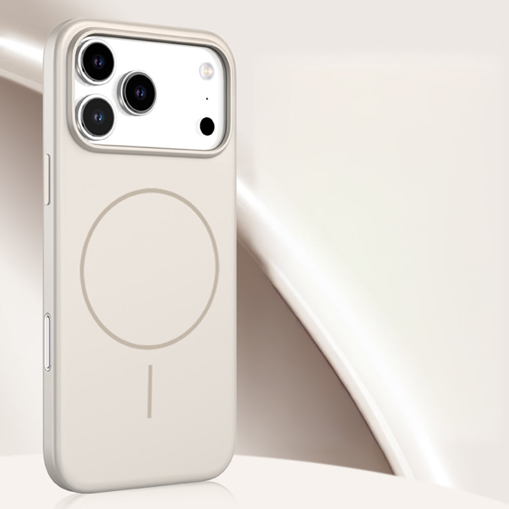 Apple iPhone 17 Pro Max Kılıf M-safe Şarj Özellikli Wlons Liza Kapak Beyaz