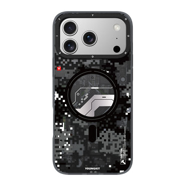 Apple iPhone 17 Pro Max Kılıf M-Safe Şarj Özellikli Youngkit Camouflage Sykell Serisi Kapak