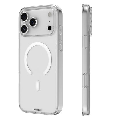 Apple iPhone 17 Pro Max Kılıf M-safe Şarj Özellikli Youngkit Clear Serisi Kapak