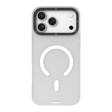 Apple iPhone 17 Pro Max Case M-safe Charging Feature Youngkit Hidden Sand Series Cover White 