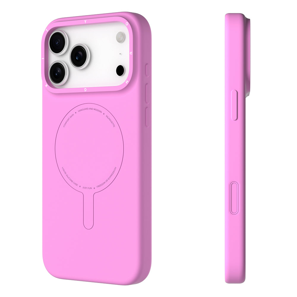 Apple iPhone 17 Pro Max Kılıf M-Safe Şarj Özellikli Youngkit Morandi Serisi Kapak Turuncu