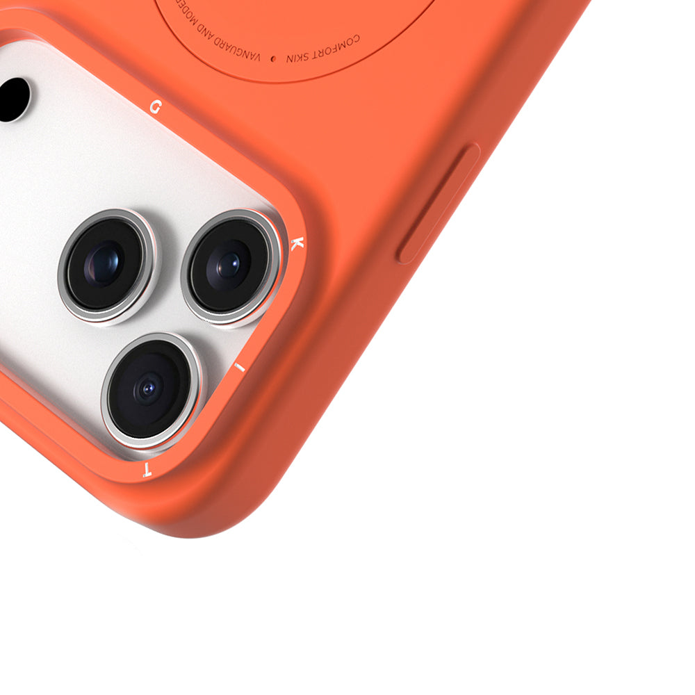 Apple iPhone 17 Pro Max Kılıf M-Safe Şarj Özellikli Youngkit Morandi Serisi Kapak Pembe