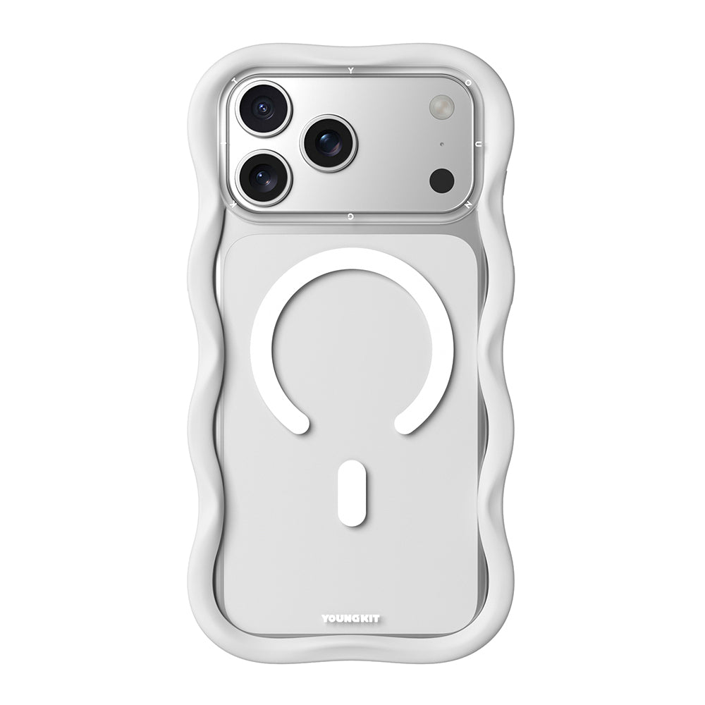 Apple iPhone 17 Pro Max Kılıf M-safe Şarj Özellikli Youngkit Wave Clear Serisi Kapak