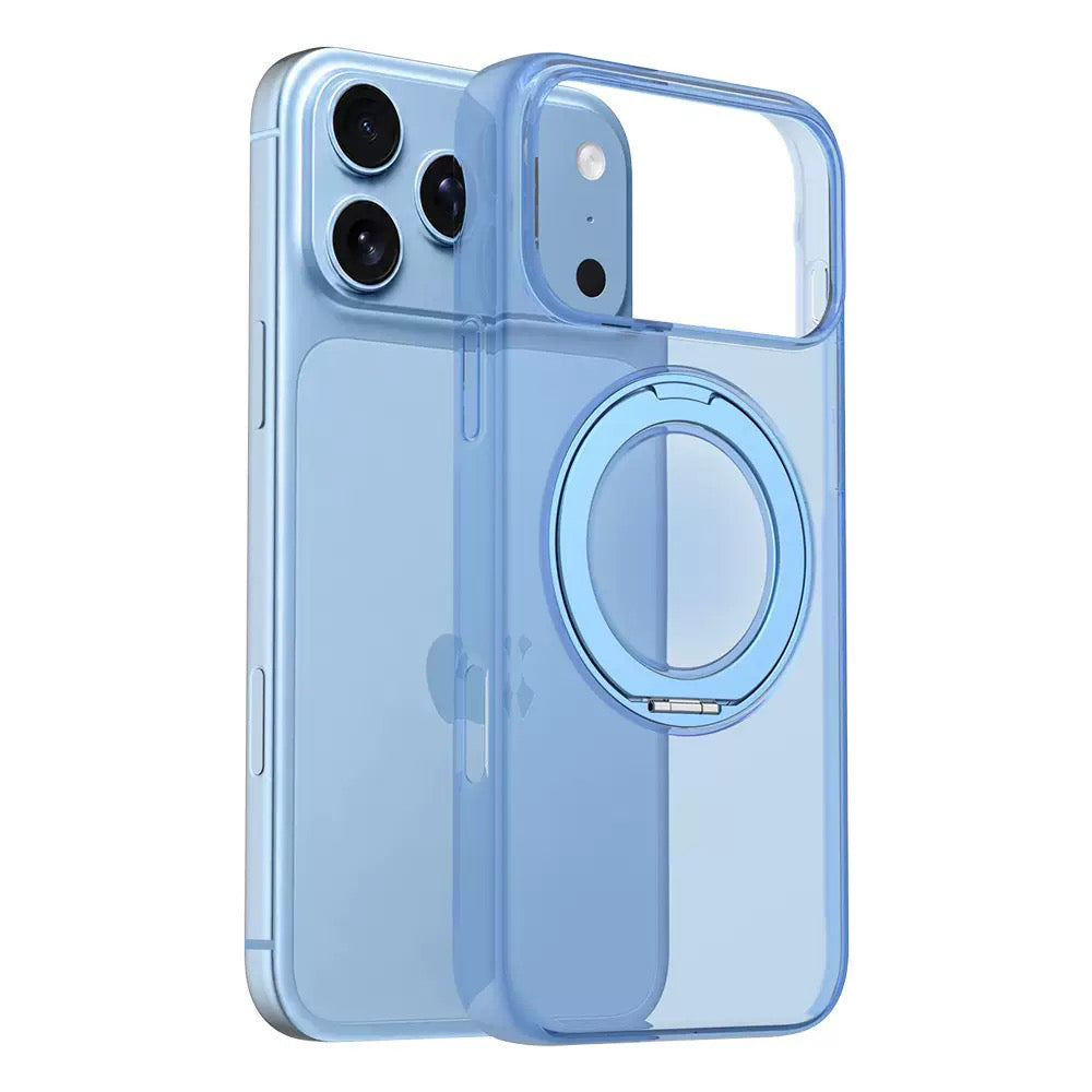 Apple iPhone 17 Pro Max Kılıf M-Safe Şarj Özellikli Zore Luzer 360 Standlı Kapak