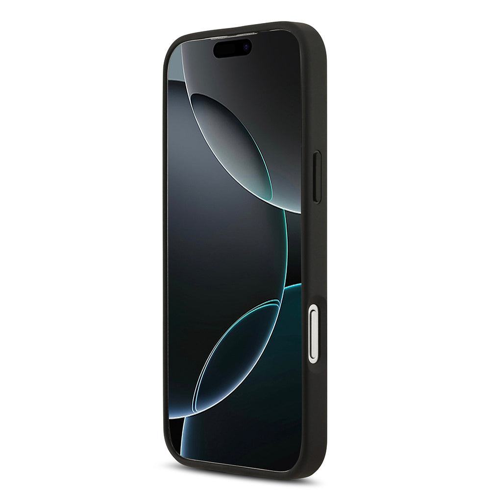 Apple iPhone 17 Pro Max Kılıf Redbull Orjinal Lisanslı M-safe Şarj Özellikli Karbon Fiber Parlayan Logolu Kevlar Kapak Siyah