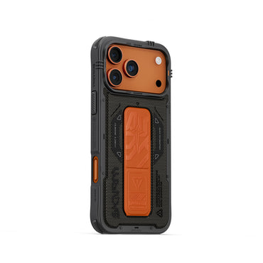 Apple iPhone 17 Pro Max Kılıf SkinArma M-safe Şarj Özellikli Airbag Tasarımlı Standlı Phantom Kapak Siyah
