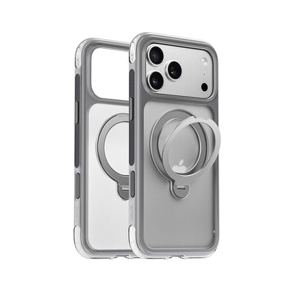Apple iPhone 17 Pro Max Kılıf Wiwu AS-203 AeroShield Ultra Serisi M-safe Şarj Özellikli Airbag Tasarımlı Standlı Kapak