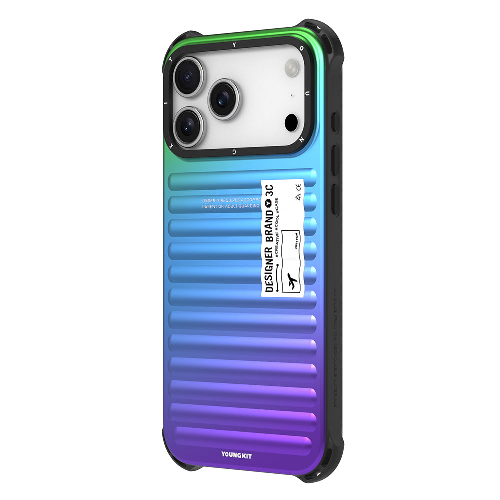 Apple iPhone 17 Pro Max Kılıf YoungKit The Secret Color Serisi Kapak Mavi