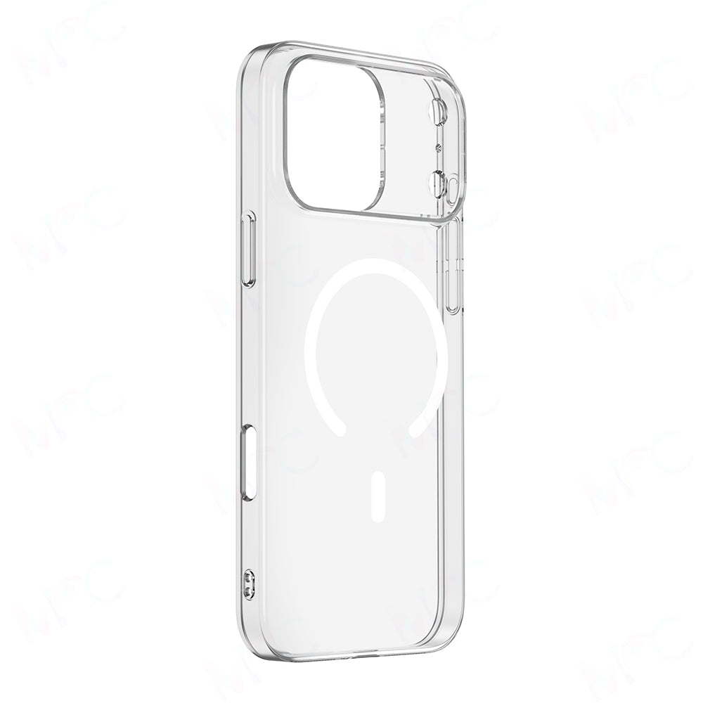 Apple iPhone 17 Pro Max Case Zore M-safe Charging Transparent Camera Frame Porto Cover Transparent 