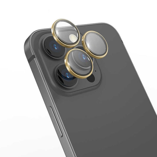 Apple iPhone 17 Pro Max Wiwu Lens Guard Metal Camera Lens Protector Gold