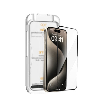 Apple iPhone 17 Pro Max Wiwu SQ-008 Oleophobic Easy Install Impact Resistant Tempered Glass Screen Protector + Easy Application Tool Transparent