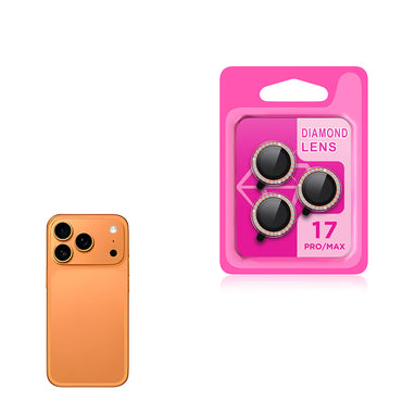 Apple iPhone 17 Pro Max Zore CL-06 Kamera Lens Koruyucu Titanyum-Gümüş