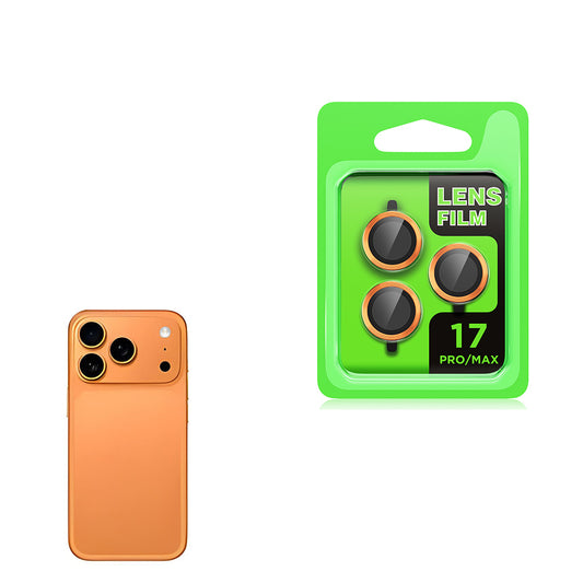 Apple iPhone 17 Pro Max Zore CL-07 Camera Lens Protector Orange