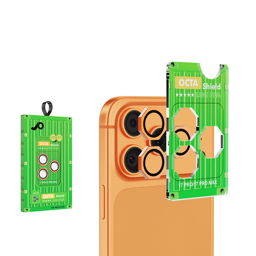 Apple iPhone 17 Pro Max Zore CL-19 Camera Lens Protector Orange