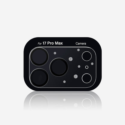 Apple iPhone 17 Pro Pynana Diamond Sky Serisi Taşlı Kamera Lens Koruyucu