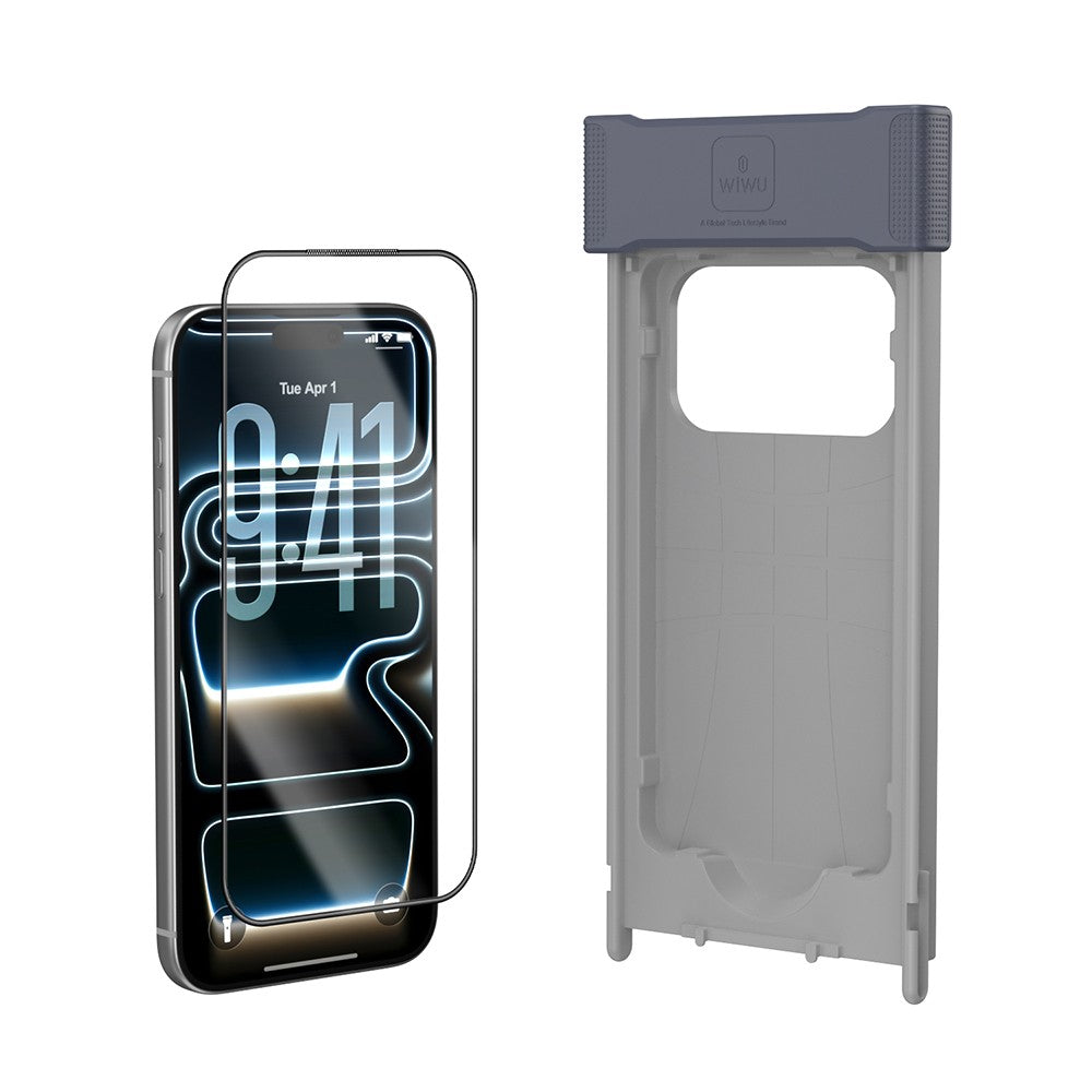 Apple iPhone 17 Pro Wiwu GT-032 Glass Ultra Serisi 3D Polarize Ekran Koruyucu Cam + Kolay Uygulama Aparatı