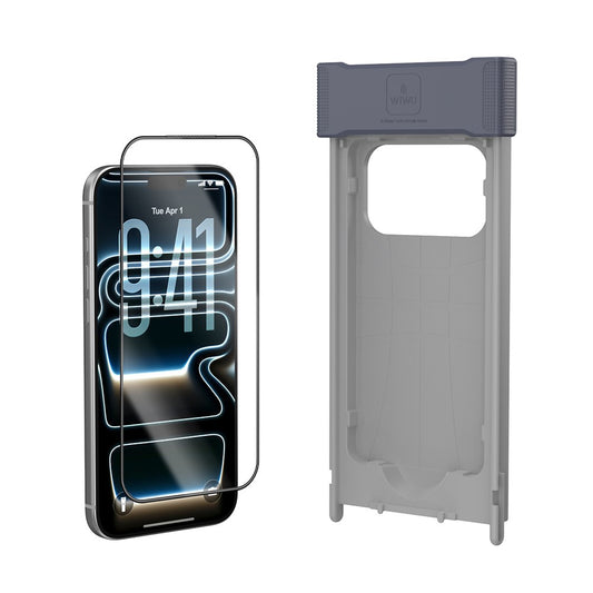 Apple iPhone 17 Pro Wiwu GT-033 Glass Ultra Serisi 3D Anti Reflective Ekran Koruyucu Cam + Kolay Uygulama Aparatı