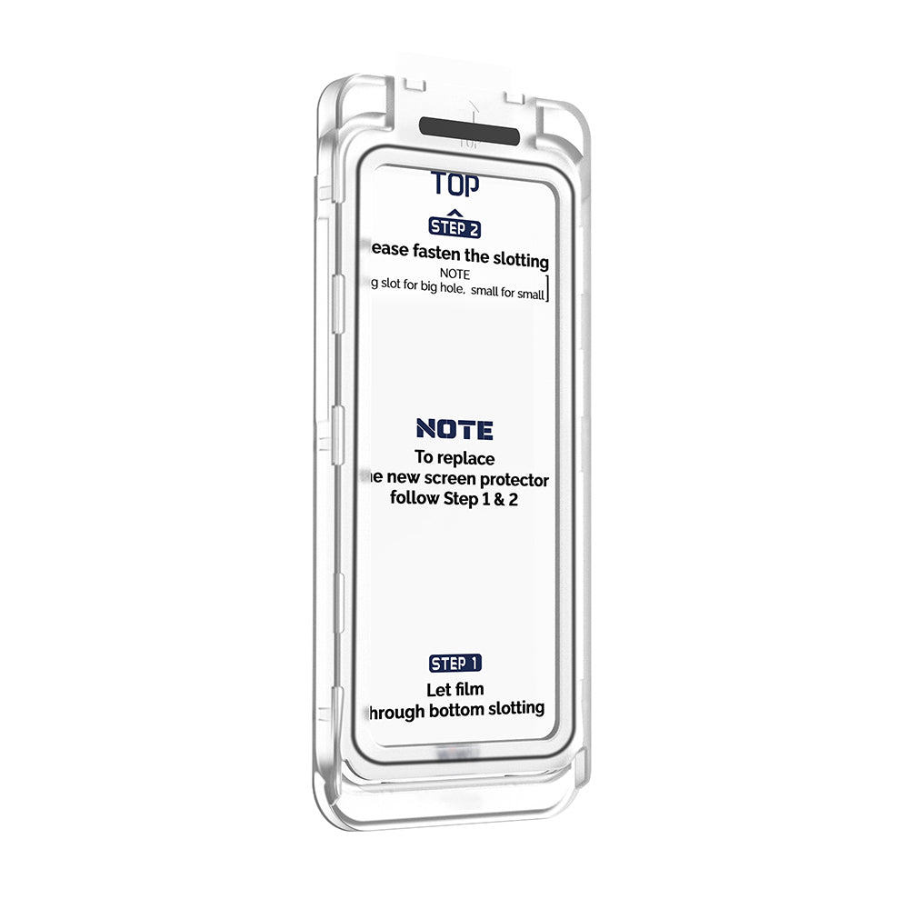 Apple iPhone 17 Pro Wiwu SQ-008 Oleofobik Easy Install Darbeye Karşı Dayanıklı Temperli Cam Ekran Koruyucu + Kolay Uygulama Aparatlı Şeffaf