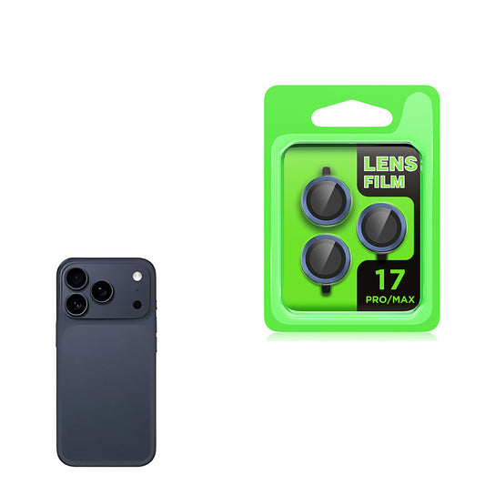Apple iPhone 17 Pro Zore CL-07 Camera Lens Protector Navy Blue