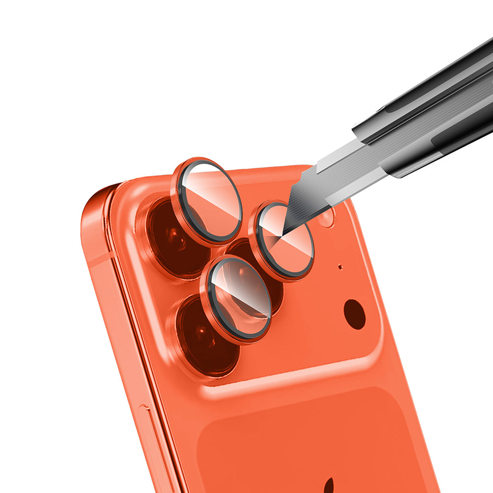 Apple iPhone 17 Pro Zore Micro Camera Lens Protector Orange 