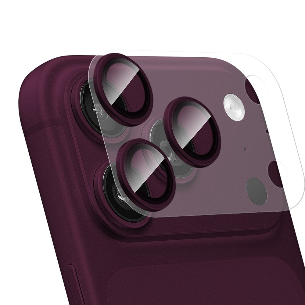Apple iPhone 18 Pro CaseWorld Alloy Sapphire Safir One-Piece Anti Reflective Safir Kamera Lens Koruyucu