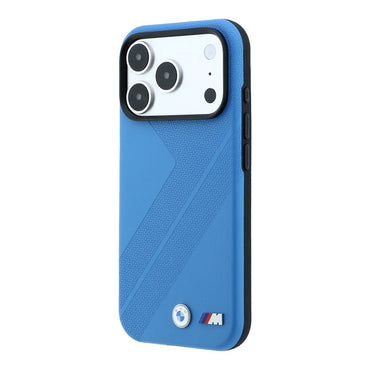 Apple iPhone 18 Pro Kılıf BMW Orjinal Lisanslı M-safe Şarj Özellikli M Logolu Lastik İzi Desenli Kapak