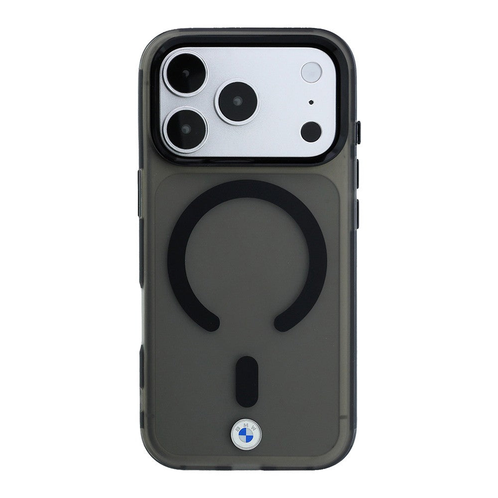 Apple iPhone 18 Pro Kılıf BMW Orjinal Lisanslı M-safe Şarj Özellikli Metal Logolu Buzlu IML Baskılı Kapak