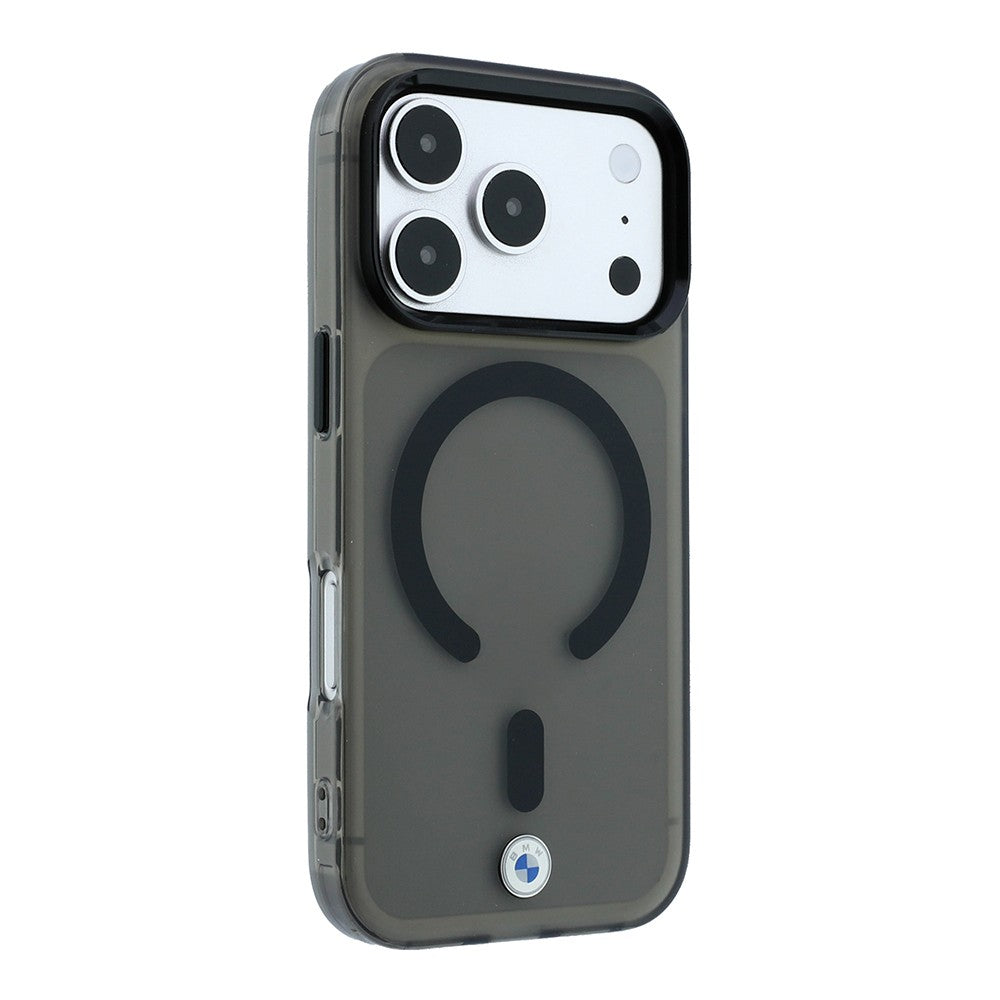 Apple iPhone 18 Pro Kılıf BMW Orjinal Lisanslı M-safe Şarj Özellikli Metal Logolu Buzlu IML Baskılı Kapak