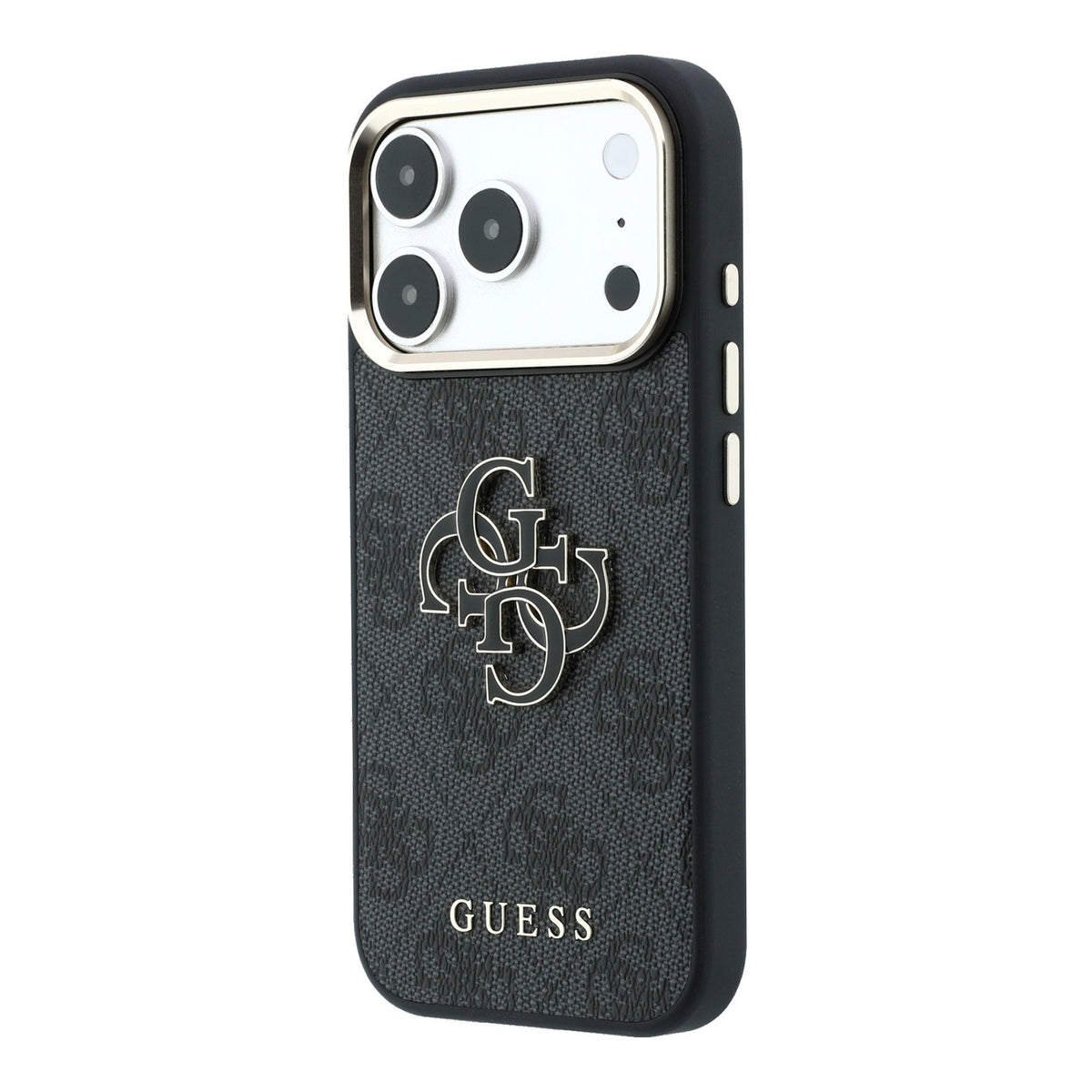 Apple iPhone 18 Pro Kılıf Guess Orjinal Lisanslı 4G Büyük Resin Logolu PU Kapak