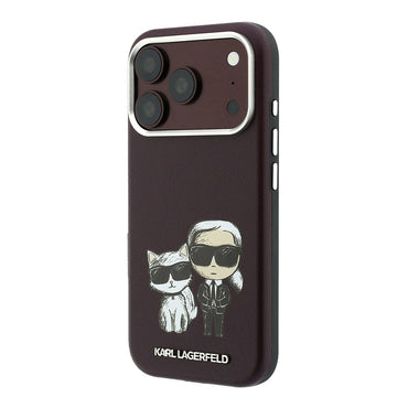 Apple iPhone 18 Pro Kılıf Karl Lagerfeld Orjinal Lisanslı M-Safe Şarj Özellikli K&C Bodies Sketch PU Kapak