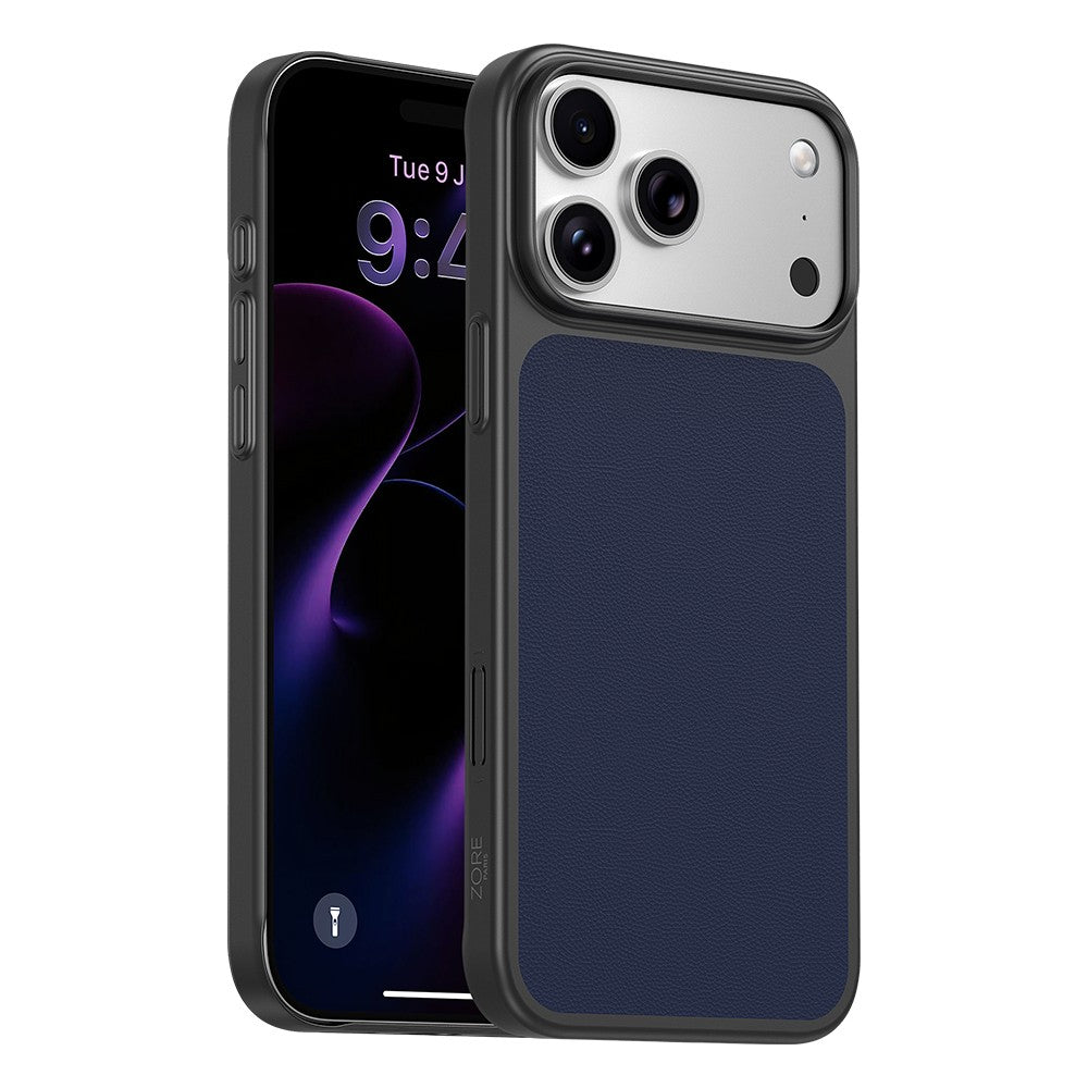 Apple iPhone 18 Pro Kılıf M-Safe Şarj Özellikli PU Zore Paris Trexo Sert PC Kapak