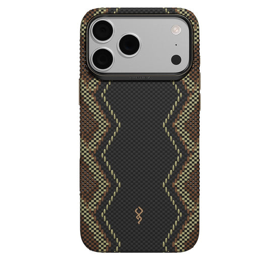Apple iPhone 18 Pro Kılıf M-safe Şarj Özellikli Raptic Aramid Dual Ultra Scepter Serisi Karbon Kapak