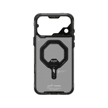 Apple iPhone 18 Pro Kılıf M-safe Şarj Özellikli Şeffaf Airbag Tasarımlı Skinarma Saido Mag-Charge Kapak