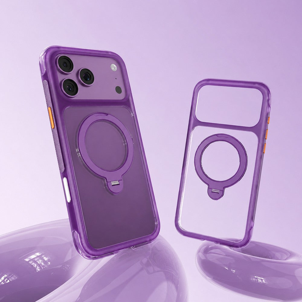 Apple iPhone 18 Pro Kılıf M-safe Şarj Özellikli Standlı Airbag Tasarımlı Mutural Air Shield Serisi Kapak