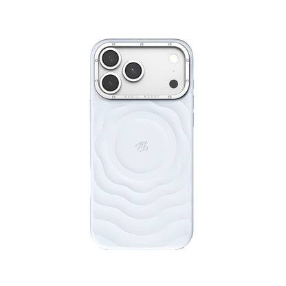 Apple iPhone 18 Pro Kılıf M-safe Şarj Özellikli Wiwu Magic Merry Blossom Drift Serisi Kapak