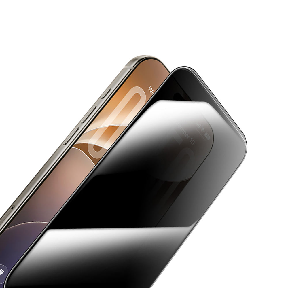 Apple iPhone 18 Pro Max Hidrofobik Ve Oleofobik Özellikli Benks 0.3mm Privacy Air Shield Ekran Koruyucu 10'lu Paket