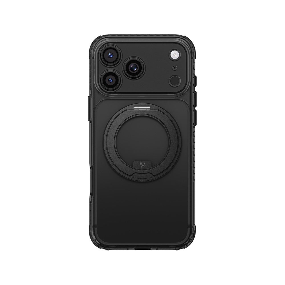 Apple iPhone 18 Pro Max Kılıf M-Safe Şarj Özellikli Airbag Tasarımlı Standlı Lens Korumalı AmazingThing Titan Pro MagSpin Kapak
