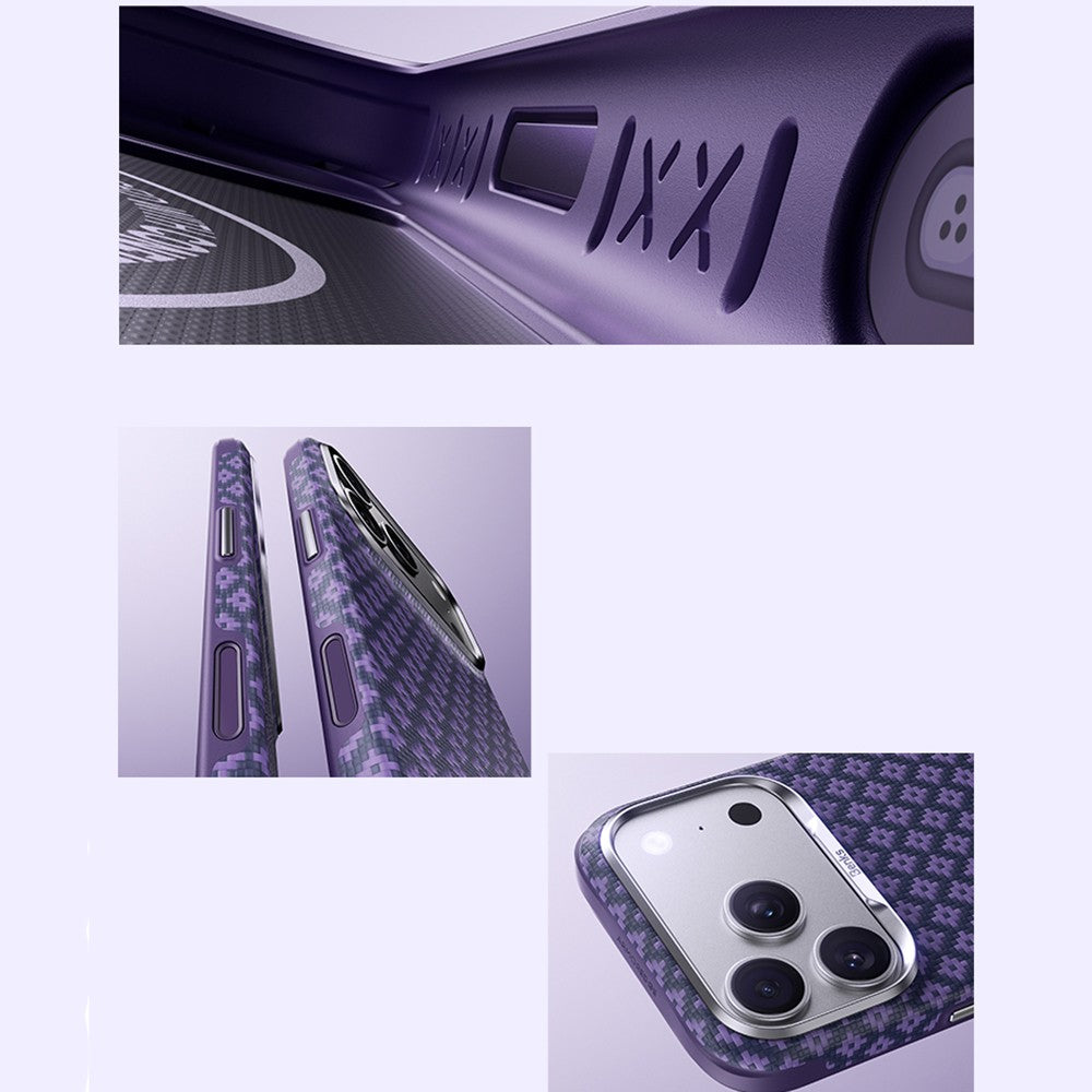 Apple iPhone 18 Pro Max Kılıf M-Safe Şarj Özellikli Benks ArmorPro ArmorEdge X9 Serisi Kevlar Karbon Kapak