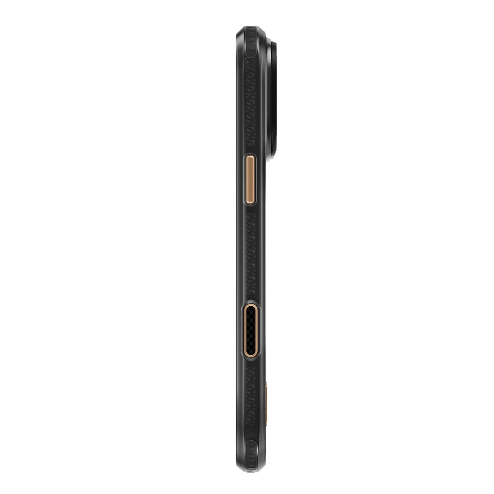 Apple iPhone 18 Pro Max Kılıf M-safe Şarj Özellikli Metal Kamera Çerçeveli Raptic Aramid Dual Karbon Fiber Mondrian Serisi Kapak