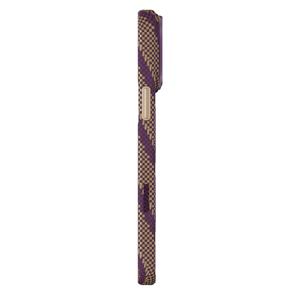 Apple iPhone 18 Pro Max Kılıf M-safe Şarj Özellikli Raptic Aramid Skin Scepter Serisi Karbon Kapak