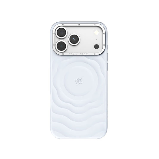 Apple iPhone 18 Pro Max Kılıf M-safe Şarj Özellikli Wiwu Magic Merry Blossom Drift Serisi Kapak