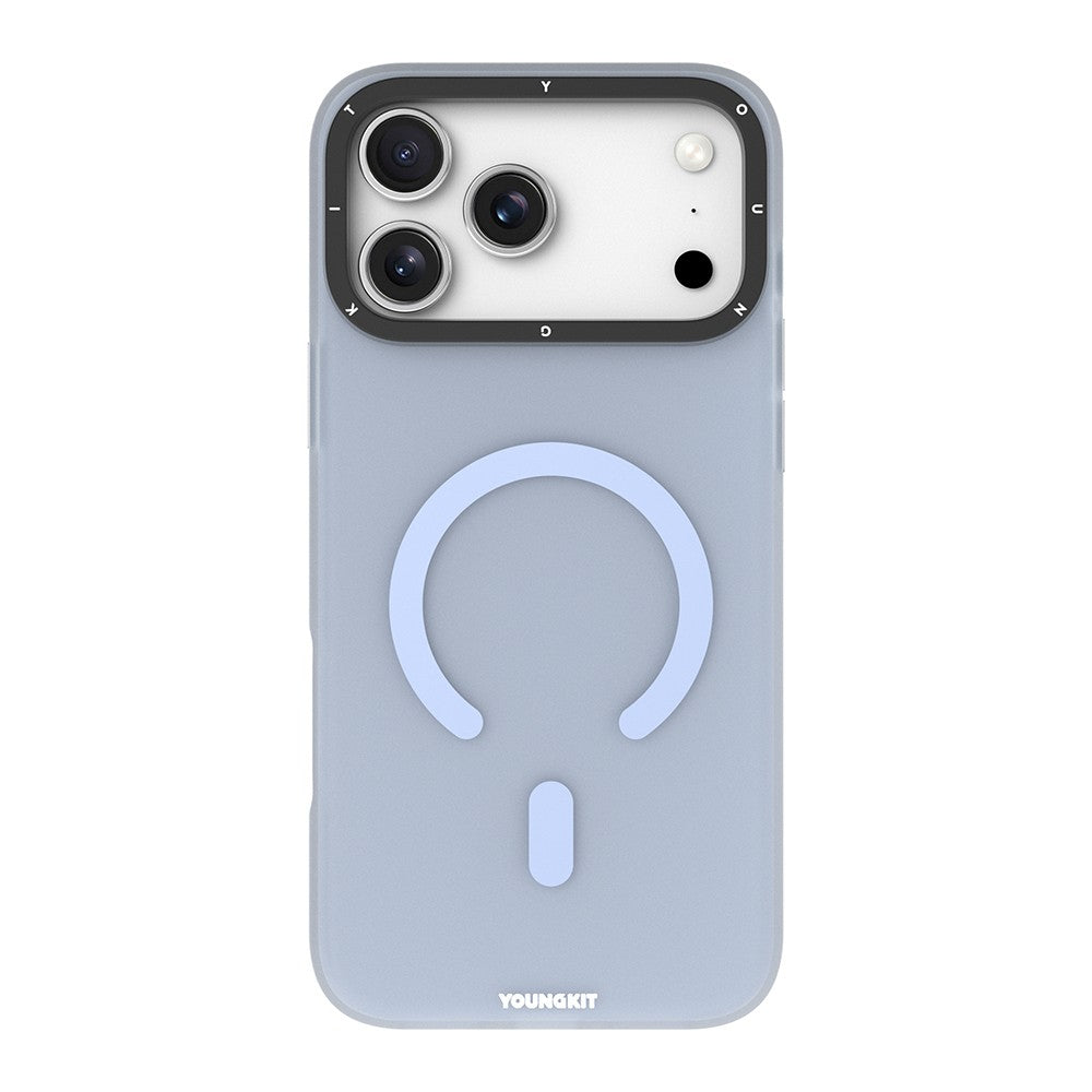 Apple iPhone 18 Pro Max Kılıf M-safe Şarj Özellikli Youngkit Hidden Sand Serisi Kapak