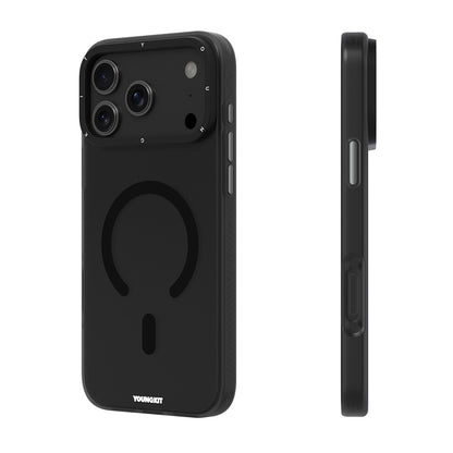 Apple iPhone 18 Pro Max Kılıf M-safe Şarj Özellikli Youngkit Hidden Sand Serisi Kapak