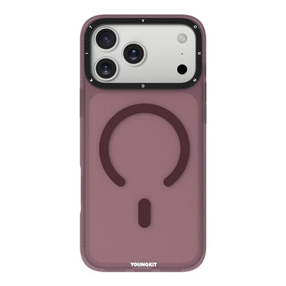 Apple iPhone 18 Pro Max Kılıf M-safe Şarj Özellikli Youngkit Hidden Sand Serisi Kapak