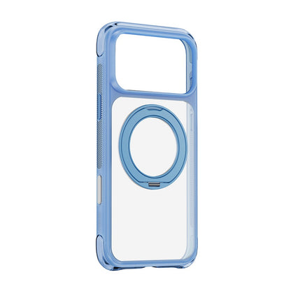 Apple iPhone 18 Pro Max Kılıf Wiwu AG-203 AeroGuard Ultra Serisi M-safe Şarj Özellikli Airbag Tasarımlı Standlı Kapak